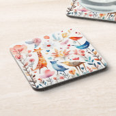 Leuke dieren in de tuin bier onderzetter (Linkerzijde)