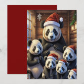 Leuke dieren Kerst Kaart (Voorkant / Achterkant)