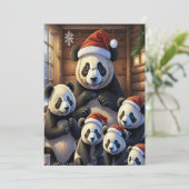 Leuke dieren Kerst Kaart (Staand voorkant)