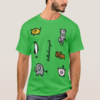 Leuke Dieren Kind Like Sticker Pack T-shirt