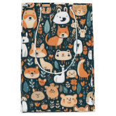 Leuke dieren leuk ontwerp groen decor medium cadeauzakje (Voorkant)