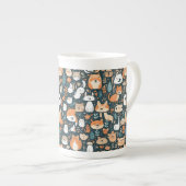 Leuke dieren leuk ontwerp groen decor porselein kop (Voorkant rechts)