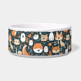 Leuke dieren leuk ontwerp groen decor voerbakje