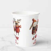 Leuke Dieren Leuke Feestelijke Xmas Kinderen Verja Papieren Bekers (Rechts)