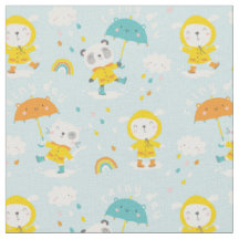 Leuke Dieren met paraplu's in de regen