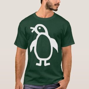 Leuke dieren Minimale Pinguïn witte lijn Grafisch T-shirt