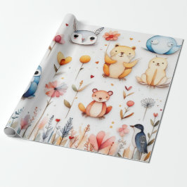 Leuke dieren mooie Wrapping Papier