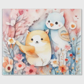 Leuke dieren mooie Wrapping Papier (Vlak)