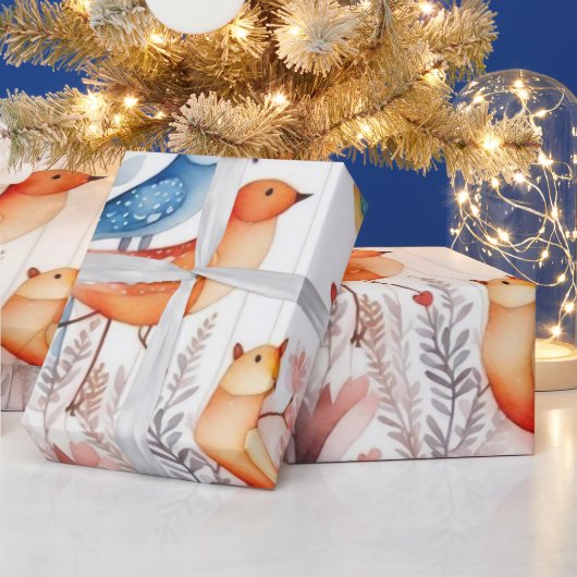 Leuke dieren mooie Wrapping Papier (Feestdagen)