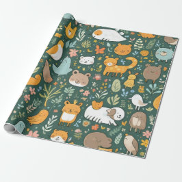 Leuke dieren mooie Wrapping Papier