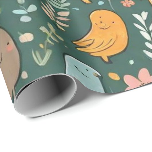 Leuke dieren mooie Wrapping Papier (Rol Hoek)