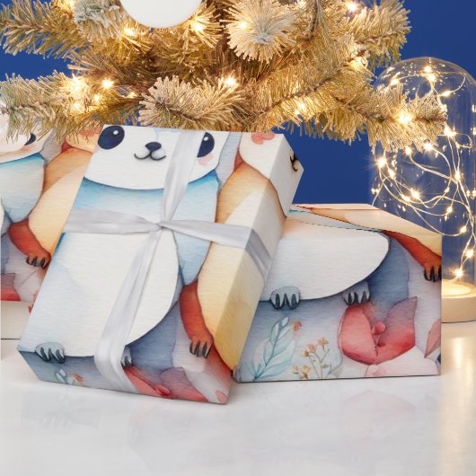 Leuke dieren mooie Wrapping Papier (Feestdagen)