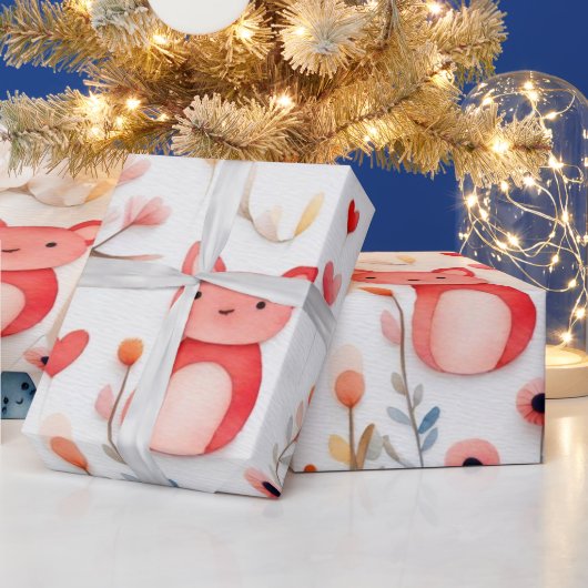 Leuke dieren mooie Wrapping Papier (Feestdagen)