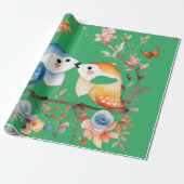 Leuke dieren mooie Wrapping Papier (Uitgerold)