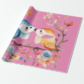 Leuke dieren mooie Wrapping Papier (Uitgerold)