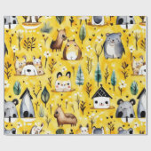 Leuke dieren mooie Wrapping Papier (Vlak)