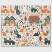 Leuke dieren mooie Wrapping Papier (Vlak)