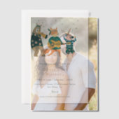 Leuke dieren muziek band verjaardag vellum uitnodigingen (Offset (Koppel))