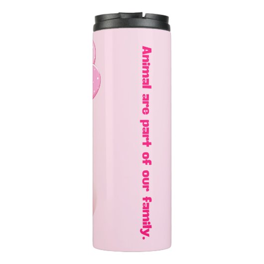 Leuke dieren ontwerp thermosbeker (Achterkant)