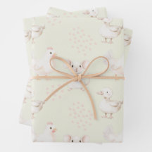 Leuke dieren op bleek groen