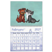 Leuke dieren potlood kunst van Krisi ArtKSZP Kalender (Feb 2027)