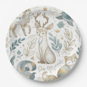 Leuke dieren Safari Verjaardagsdierentuin Papieren Bordje (Voorkant)