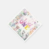 Leuke Dieren Safari Wild Een Verjaardagsfeest Servet (Hoek)