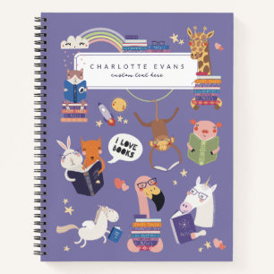 Leuke Dieren Spiraalvormig Notitieboek voor Terug 