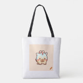 "Leuke Dieren Sticker Design Canvas tas - Fun and  (Achterkant)