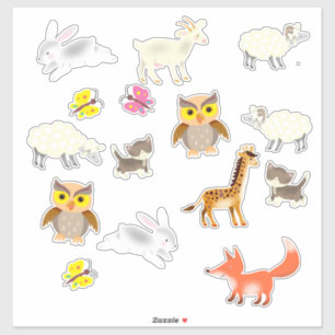 Leuke dieren stickers