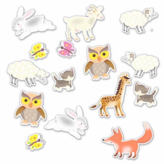 Leuke dieren stickers (Voorkant)