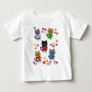 Leuke Dieren T-shirt Cartoon Katten
