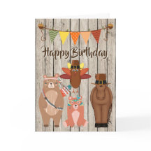 Leuke Dieren Thanksgiving Happy Birthday