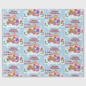 Leuke dieren uit Santa Naam toevoegen Fox Mouse Sn Cadeaupapier (Vlak)