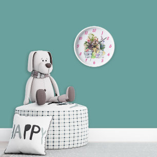 Leuke dieren wandklok   Leuk cadeau voor Baby