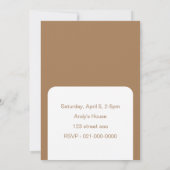 Leuke Dieren Waterverf baby Verjaardag Kaart (Achterkant)