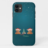 Leuke dieren winter Beer kerstboom Case-Mate iPhone Case (Achterkant)