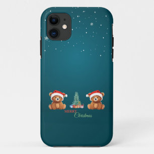 Leuke dieren winter Beer kerstboom Case-Mate iPhone Case
