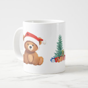 Leuke dieren winter Beer kerstboom Grote Koffiekop
