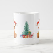 Leuke dieren winter Beer kerstboom Grote Koffiekop (Voorkant)
