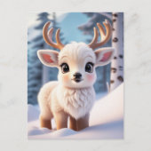 Leuke dieren, winter, Elk, Postcrossing Briefkaart (Voorkant)