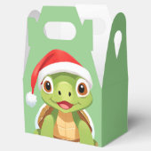Leuke dieren winterschildpad Kerstmis Favor Bedankdoosjes (Geopend)