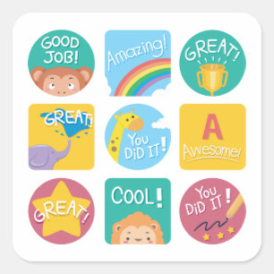 Leuke Dierenbeloning Motivatie Klaslokaal Labels