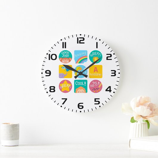 Leuke Dierenbeloning Motivatie Klaslokaal Labels Grote Klok