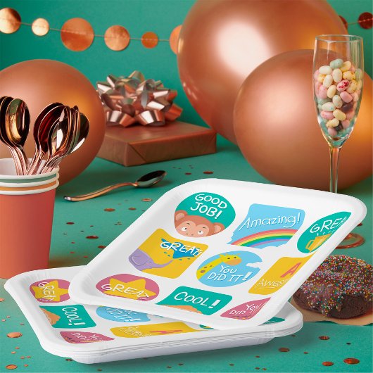 Leuke Dierenbeloning Motivatie Klaslokaal Labels Papieren Bordje