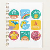 Leuke Dierenbeloning Motivatie Klaslokaal Labels Planner (Voorkant)