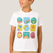 Leuke Dierenbeloning Motivatie Klaslokaal Labels T-shirt (Voorkant)