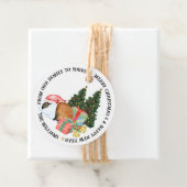Leuke Dierenillustraties Vrolijk Kerstcadeau Bedankjes Labels (In situ)
