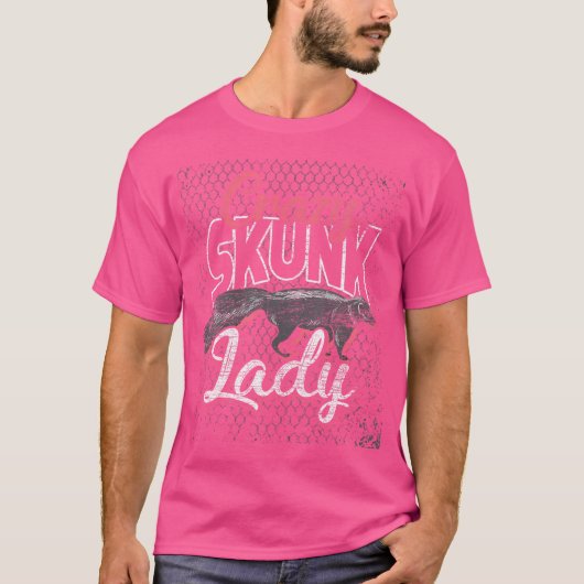 Leuke dierenliefhebber Skunk T-shirt (Voorkant)