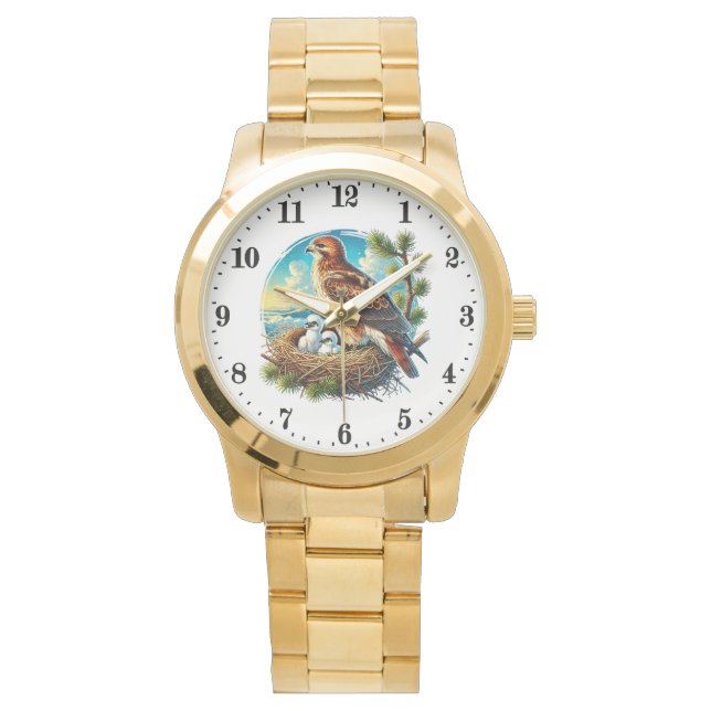 Leuke dierenliefhebbers adelaar horloge (Voorkant)